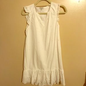 Madewell White Eyelet Dress